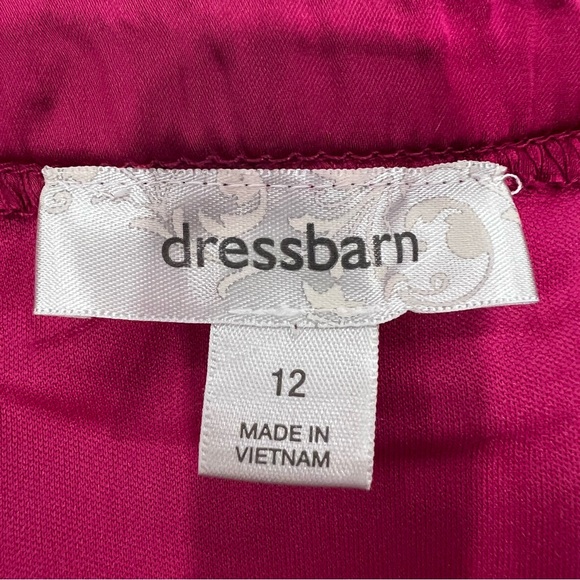 Dress Barn Women’s Sz 12 Fuchsia and Black Sheath Dress - Picture 8 of 10
